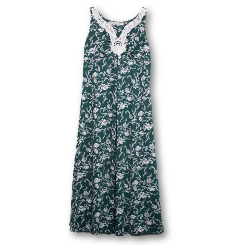 Womens Sleeveless Maxi Dresses Green Size S - XL
